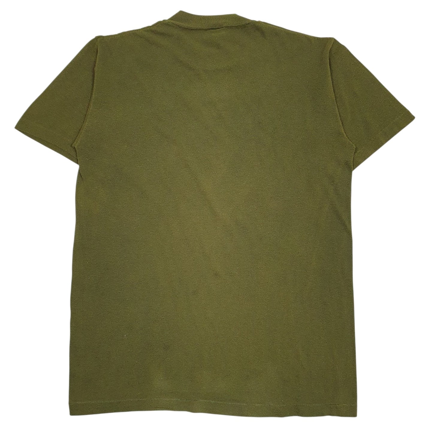 Mens Green Soffy Vintage 90s Single Stitch Track  T Shirt