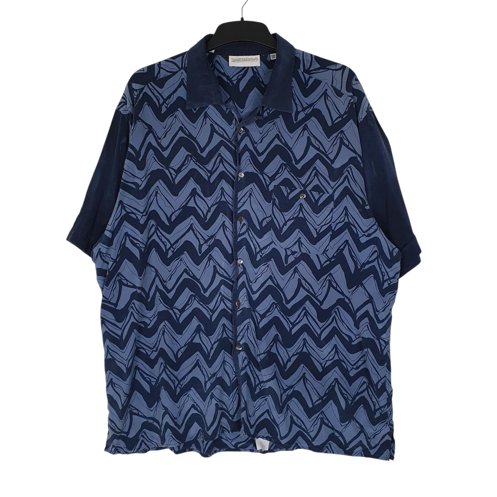Mens Navy Pancaldi & B  Short Sleeve Shirt