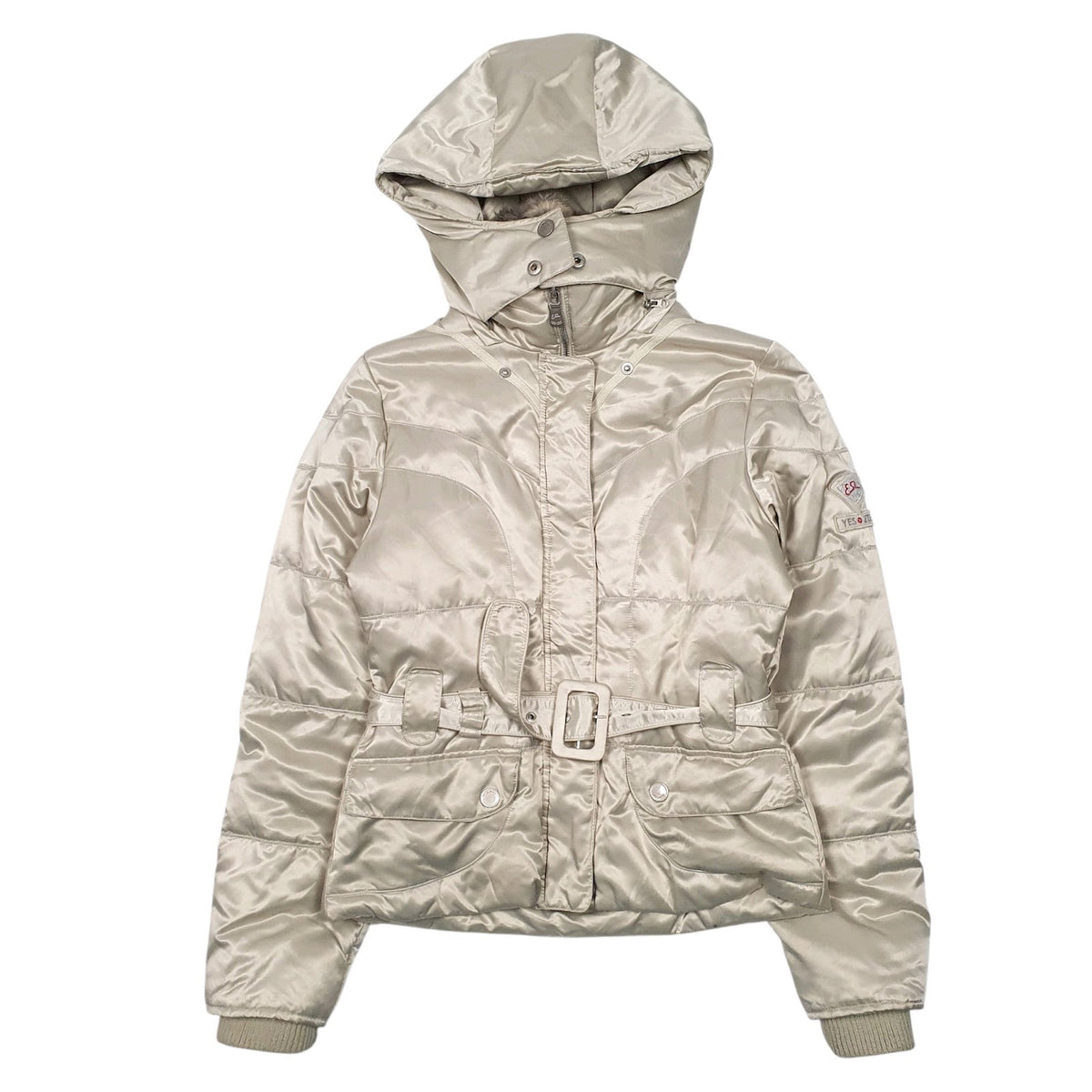 Womens Beige Yes Zee   Coat