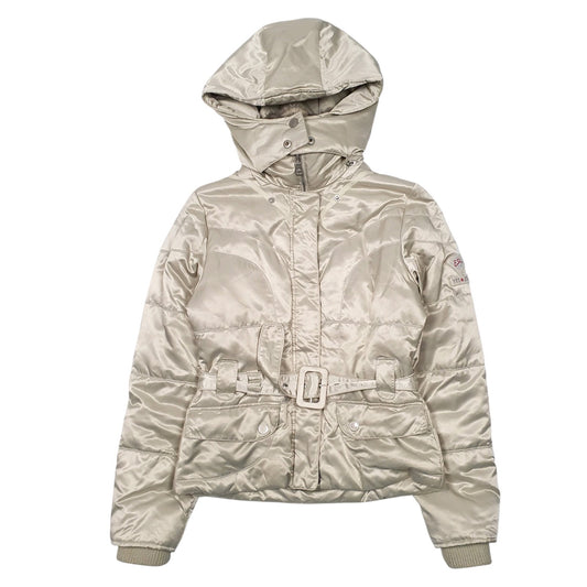 Womens Beige Yes Zee   Coat