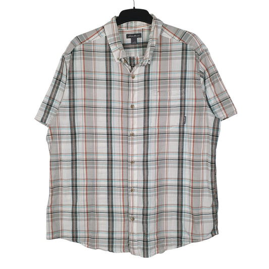 Mens Grey Eddie Bauer  Short Sleeve Shirt