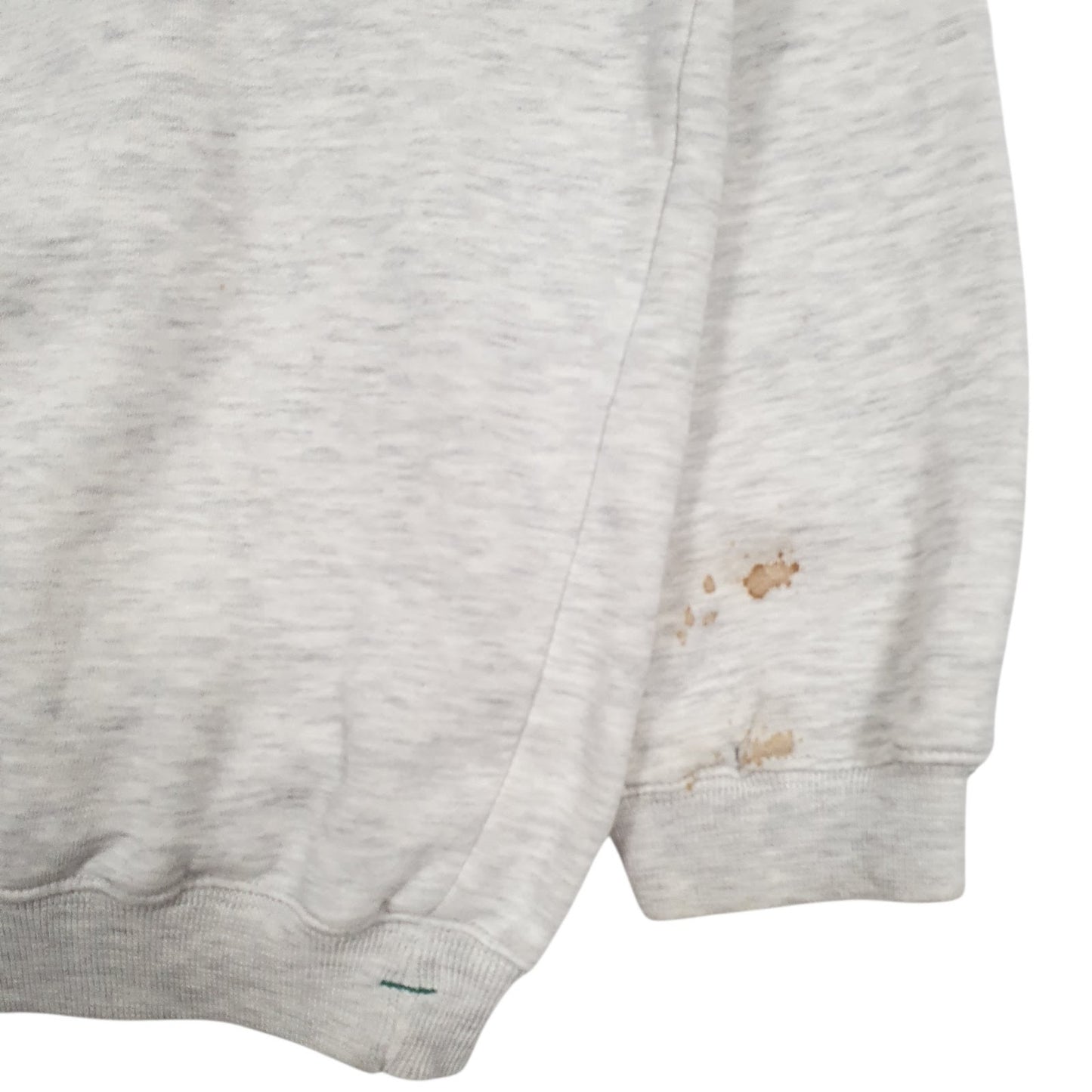 Mens Grey Adidas Equipment Vintage 90s Spellout Crewneck Jumper