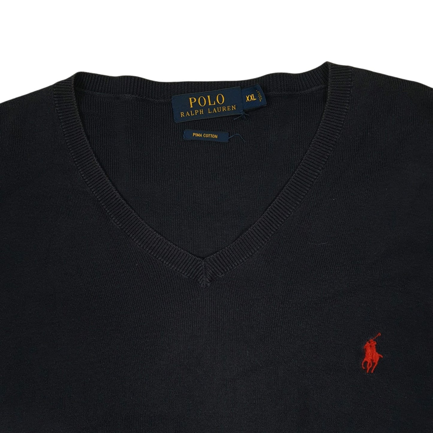 Mens Navy Polo Ralph Lauren  V Neck Jumper