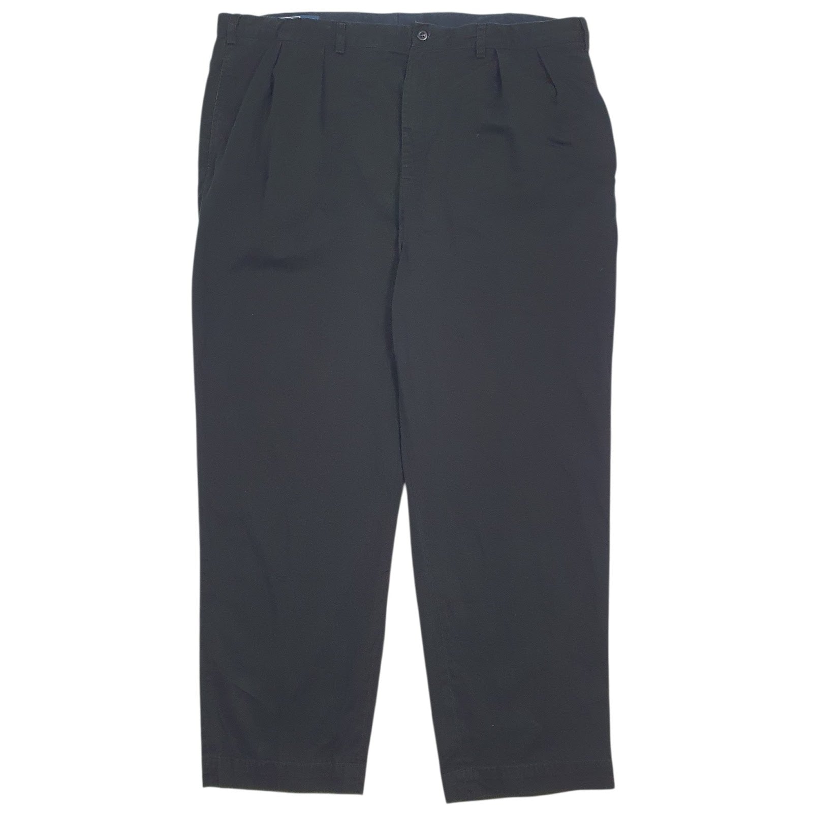 Mens Black Polo Ralph Lauren Andrew Pant Double Pleated Chino Trousers