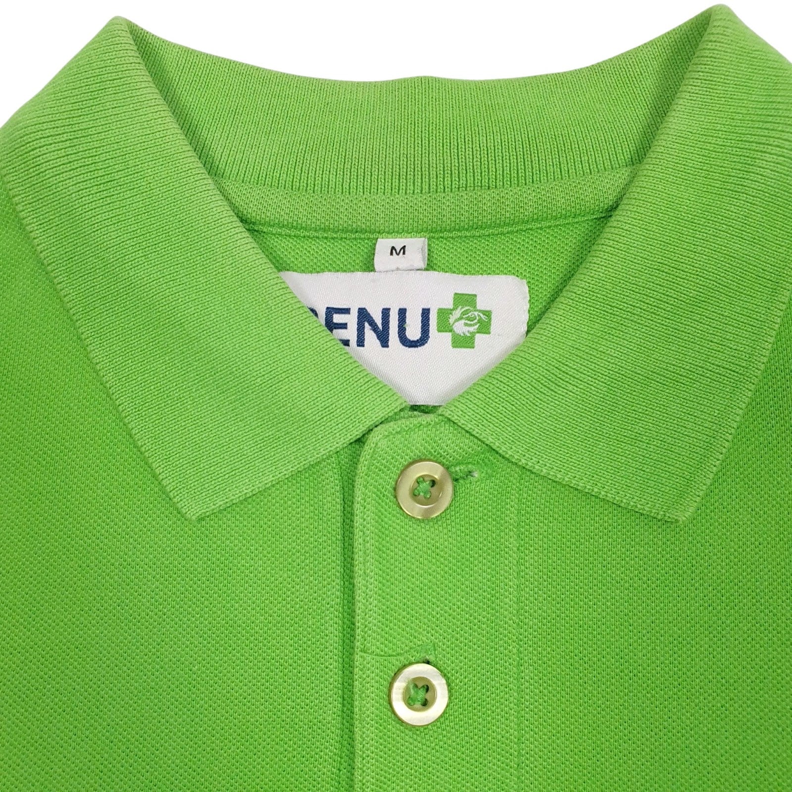 Mens Green Benu   Polo Shirt