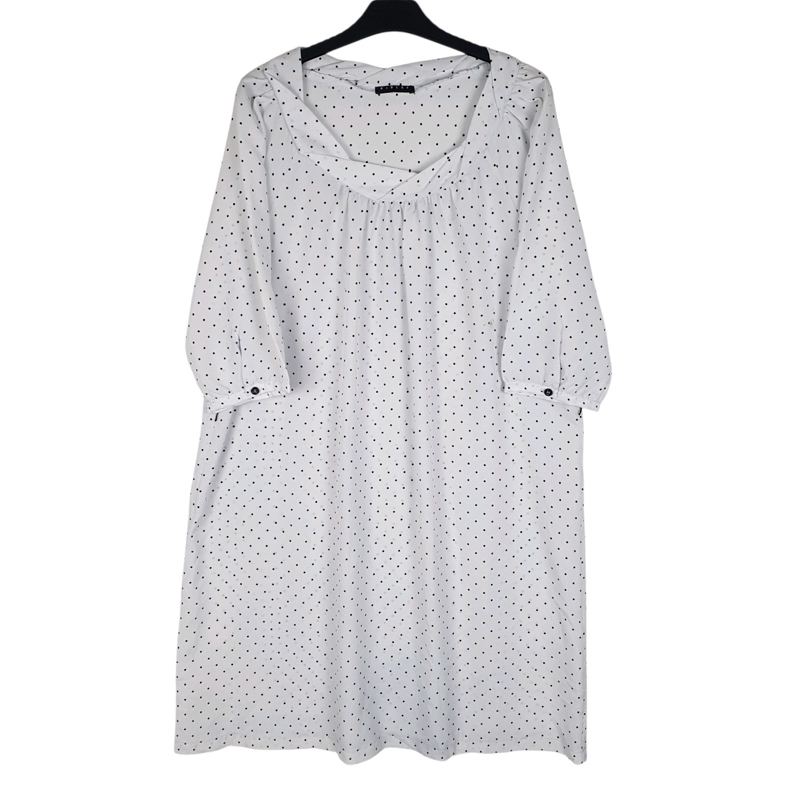 Womens White Sisley  Short Sleeve Dress