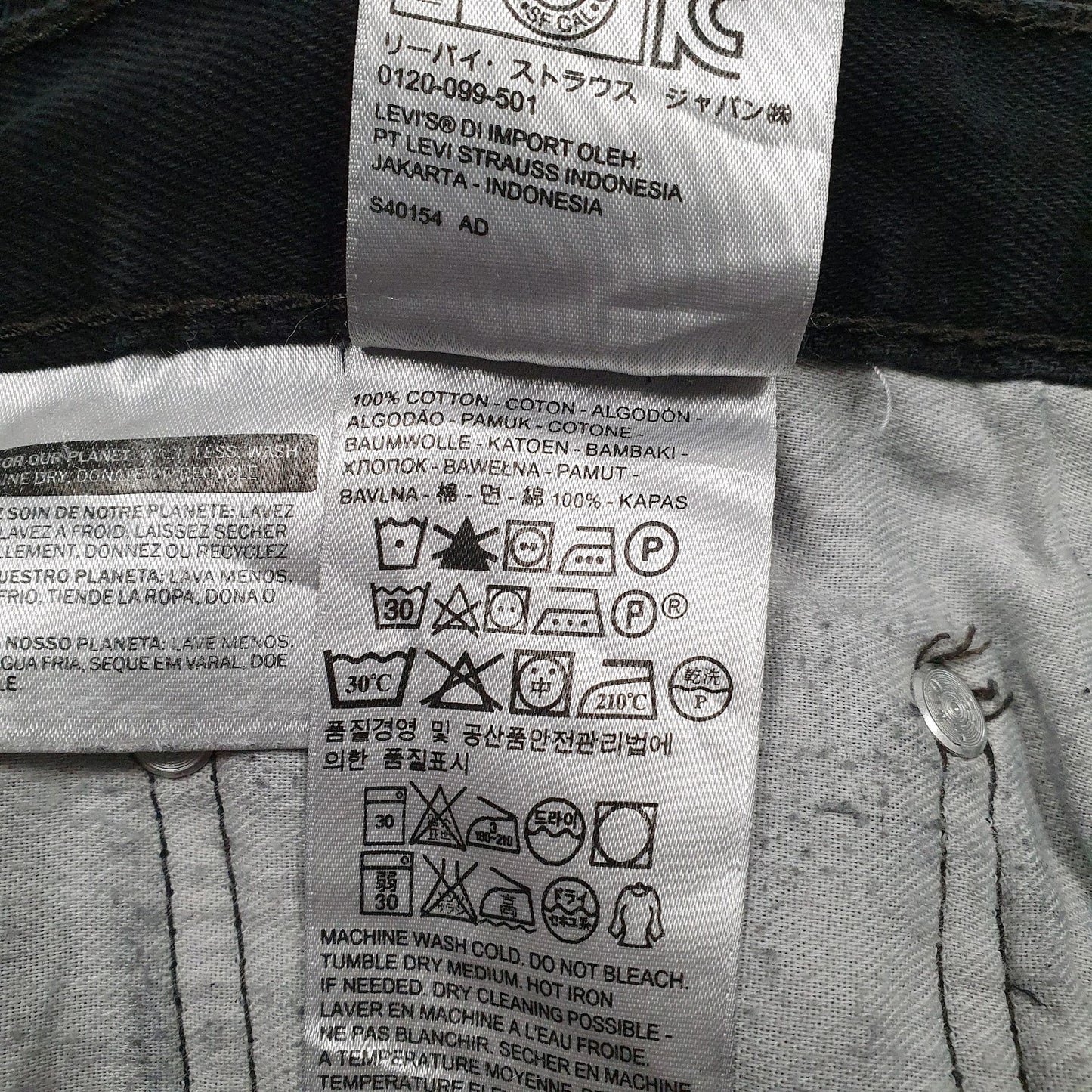 Mens Black Levis   Jeans