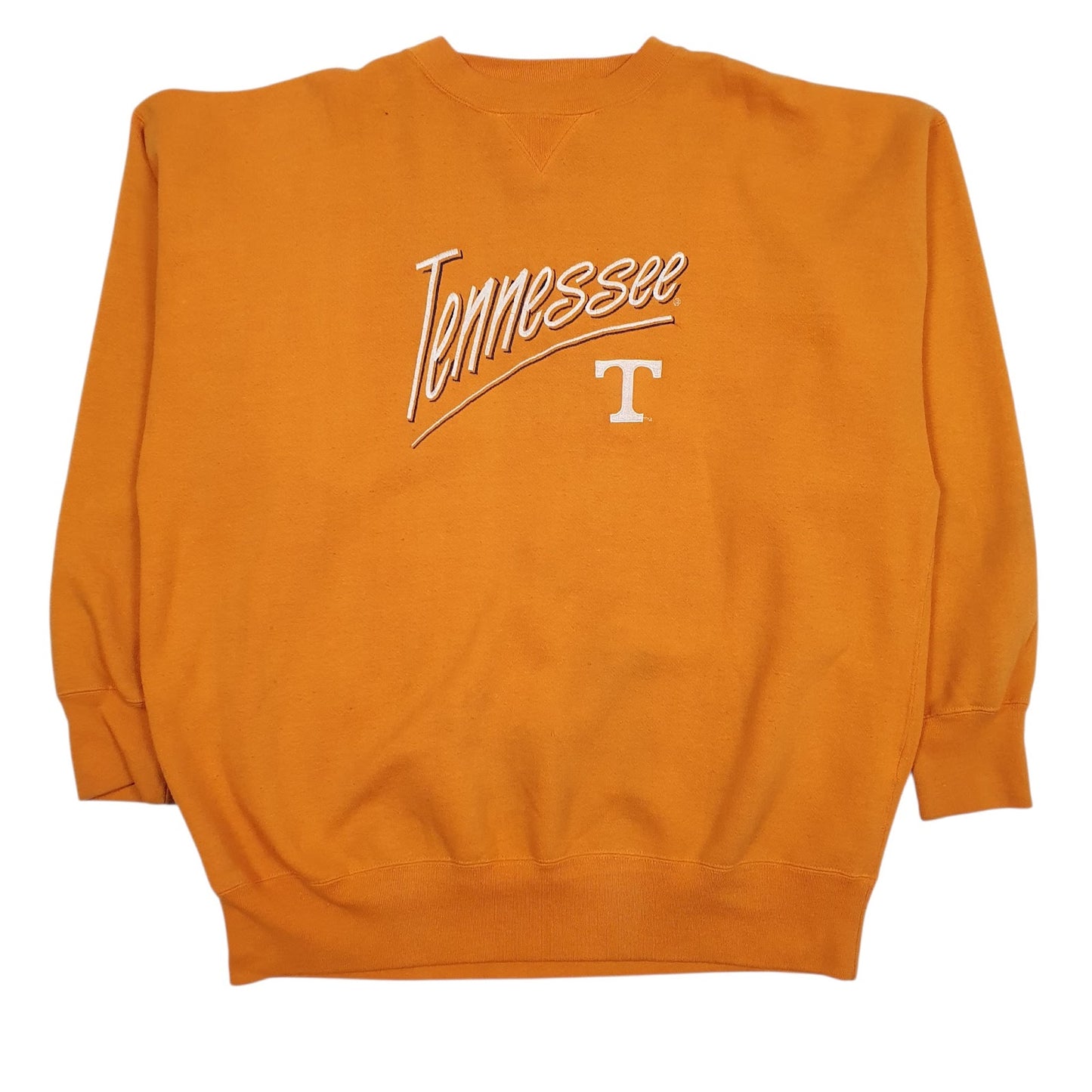 Mens Yellow Midwest Embroidery Vintage Tennessee Crewneck Jumper