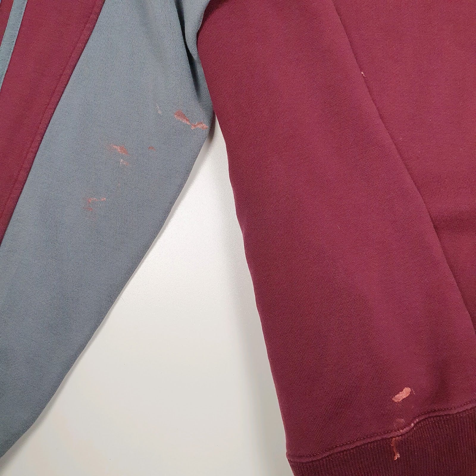 Mens Burgundy Adidas  Hoodie Jumper
