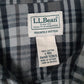 Mens Grey L.L.Bean Flannel  Shirt