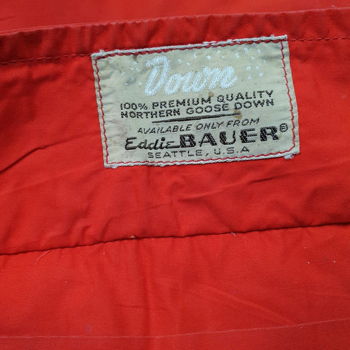 Mens Red Eddie Bauer Vintage 1960s Reversable  Coat