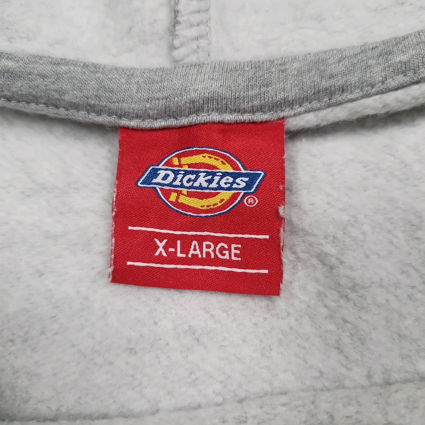 Mens Grey Dickies Spellout Hoodie Jumper