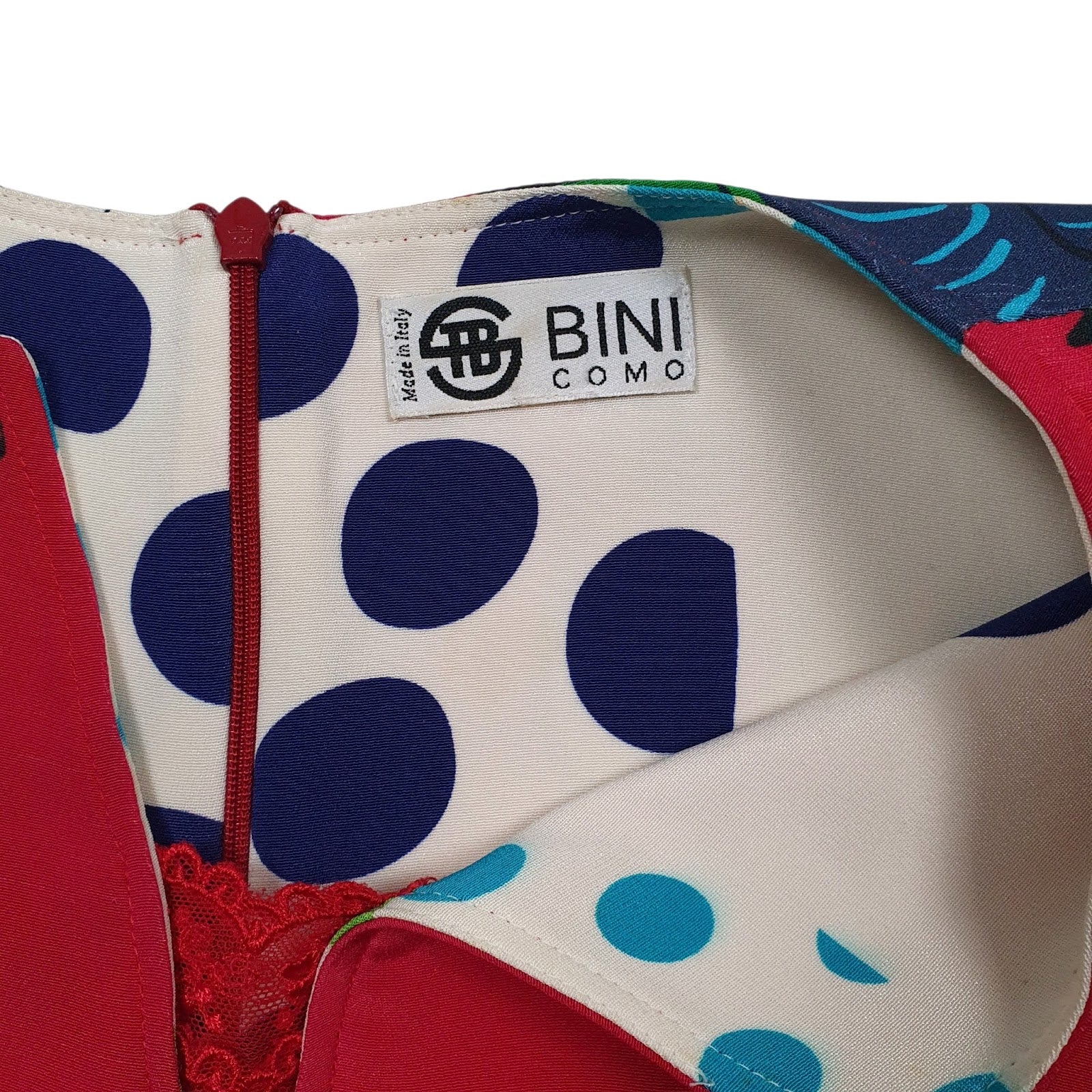 Womens Red Bini Como   Dress