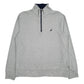 Mens Grey Nautica Lightweight Quarter Zip Jumper
