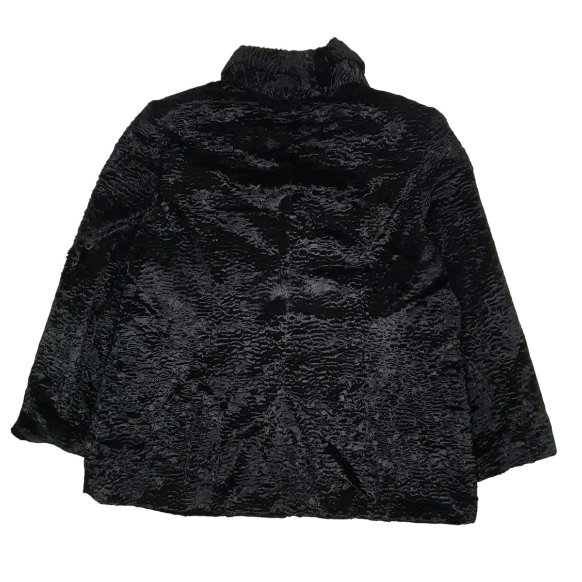 Womens Black Style & Co Fluffy Faux Fur Blazer  Coat