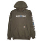Mens Green Carhartt  Hoodie Jumper