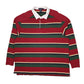 Mens Red Daniel Cremieux Rugby Vintage 90s Long Sleeve Polo Shirt