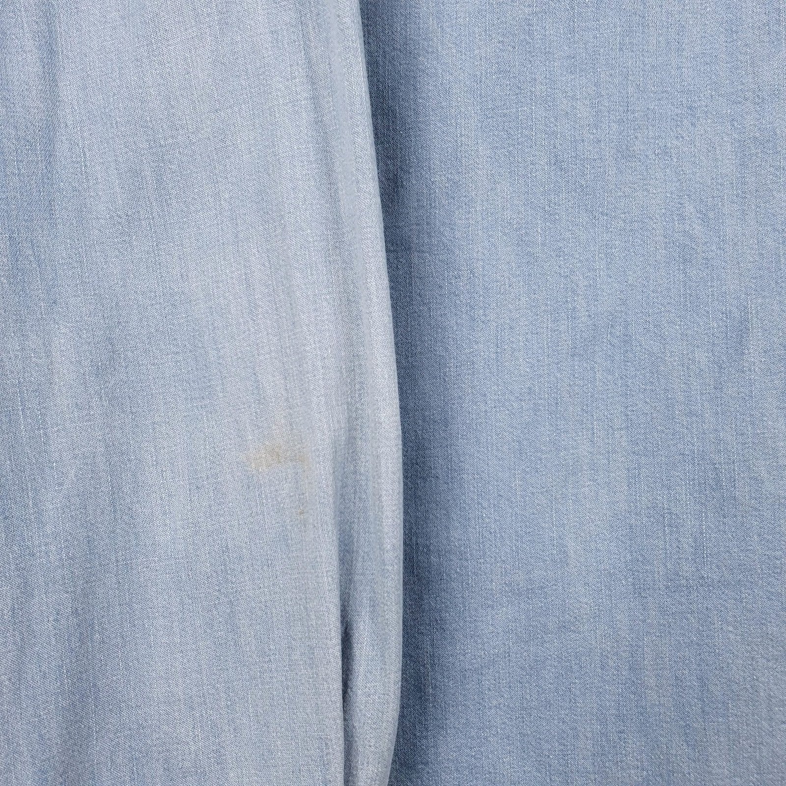 Mens Blue Wrangler  Full Zip Shirt