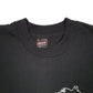 Mens Black Fruit Of The Loom Vintage 90s Single Stitch  T Shirt