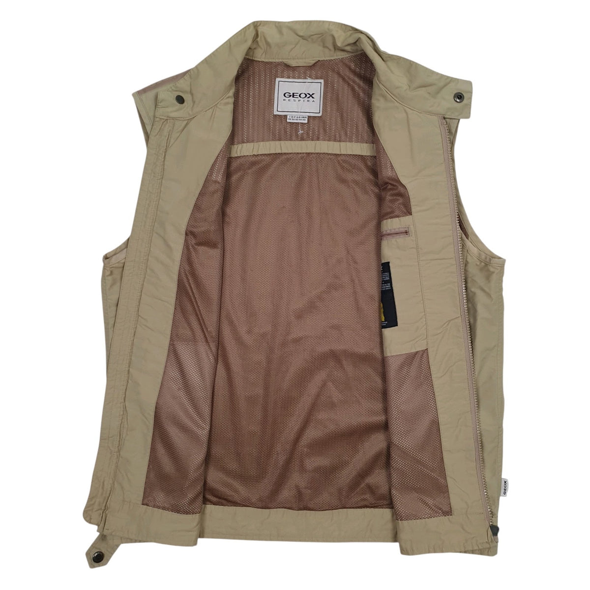 Mens Beige Geox Respira   Coat