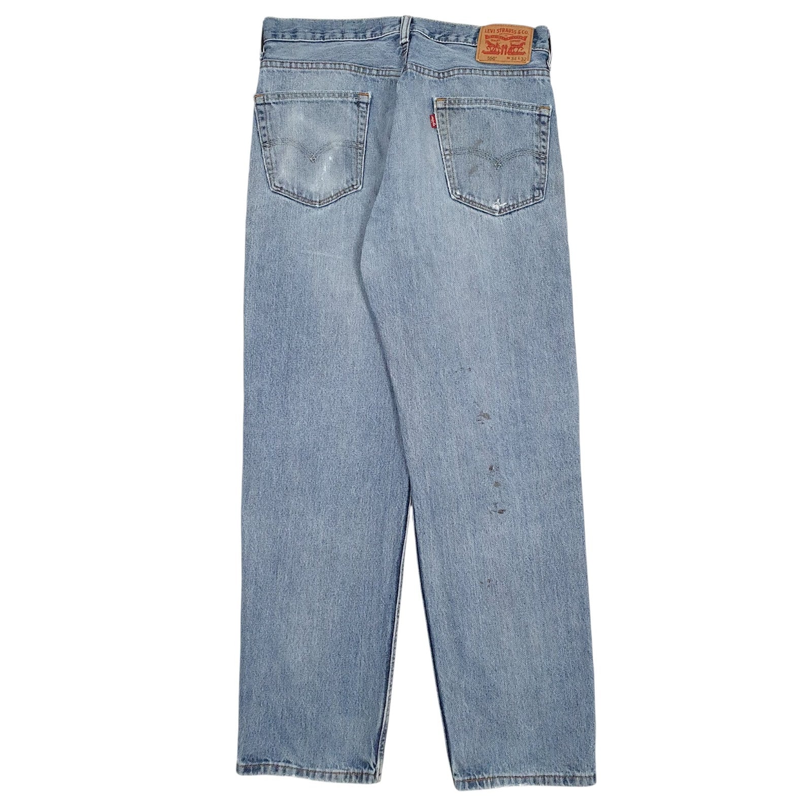 Mens Blue Levis Distressed  Jeans