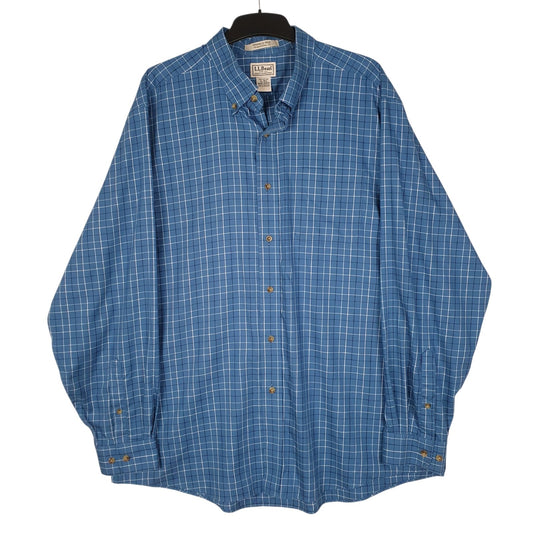Mens Blue Eddie Bauer  Long Sleeve Shirt