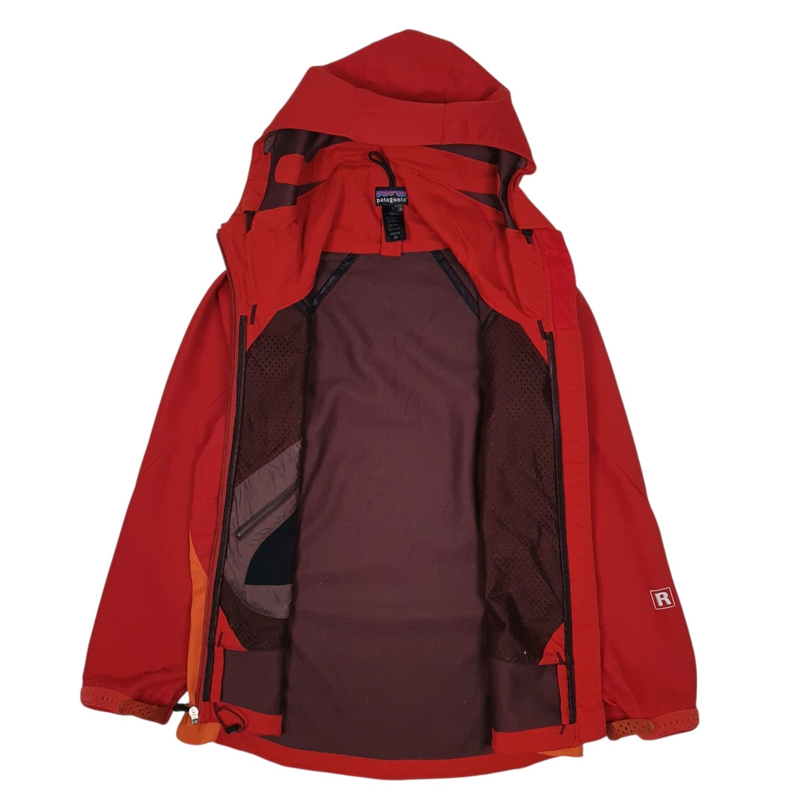 Womens Red Patagonia Dimension Windbreaker  Coat