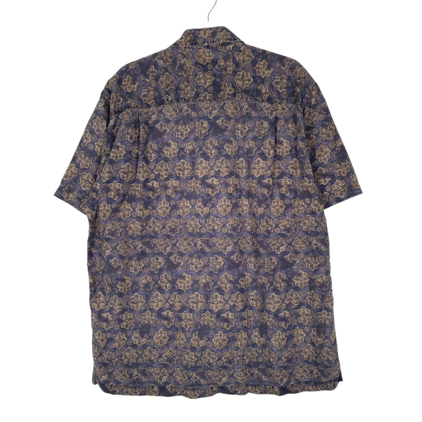 Mens Purple Eddie Bauer Vintage 00s Paisley  Shirt