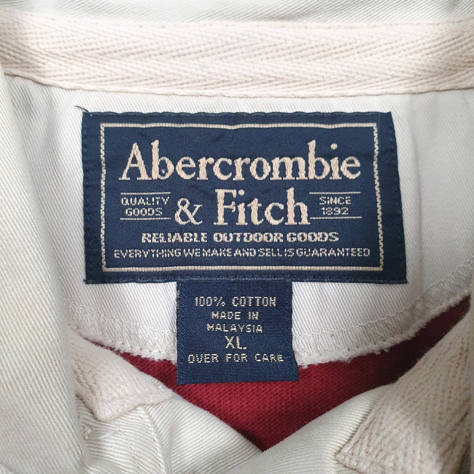 Mens Yellow Abercrombie and Fitch Rugby Crewneck Polo Shirt