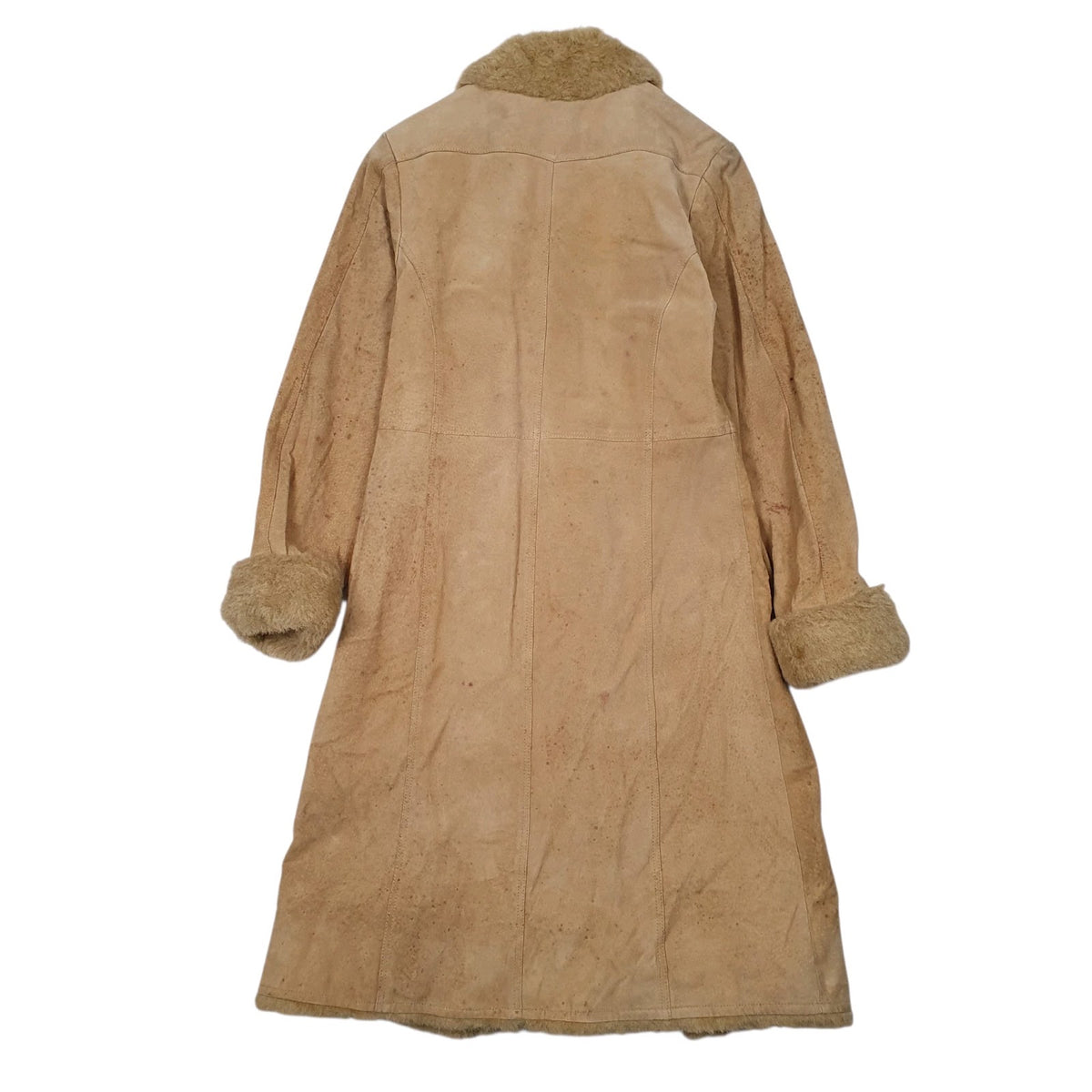 Womens Brown Miguel Berbel Vintage Afghan Coat Longline  Coat