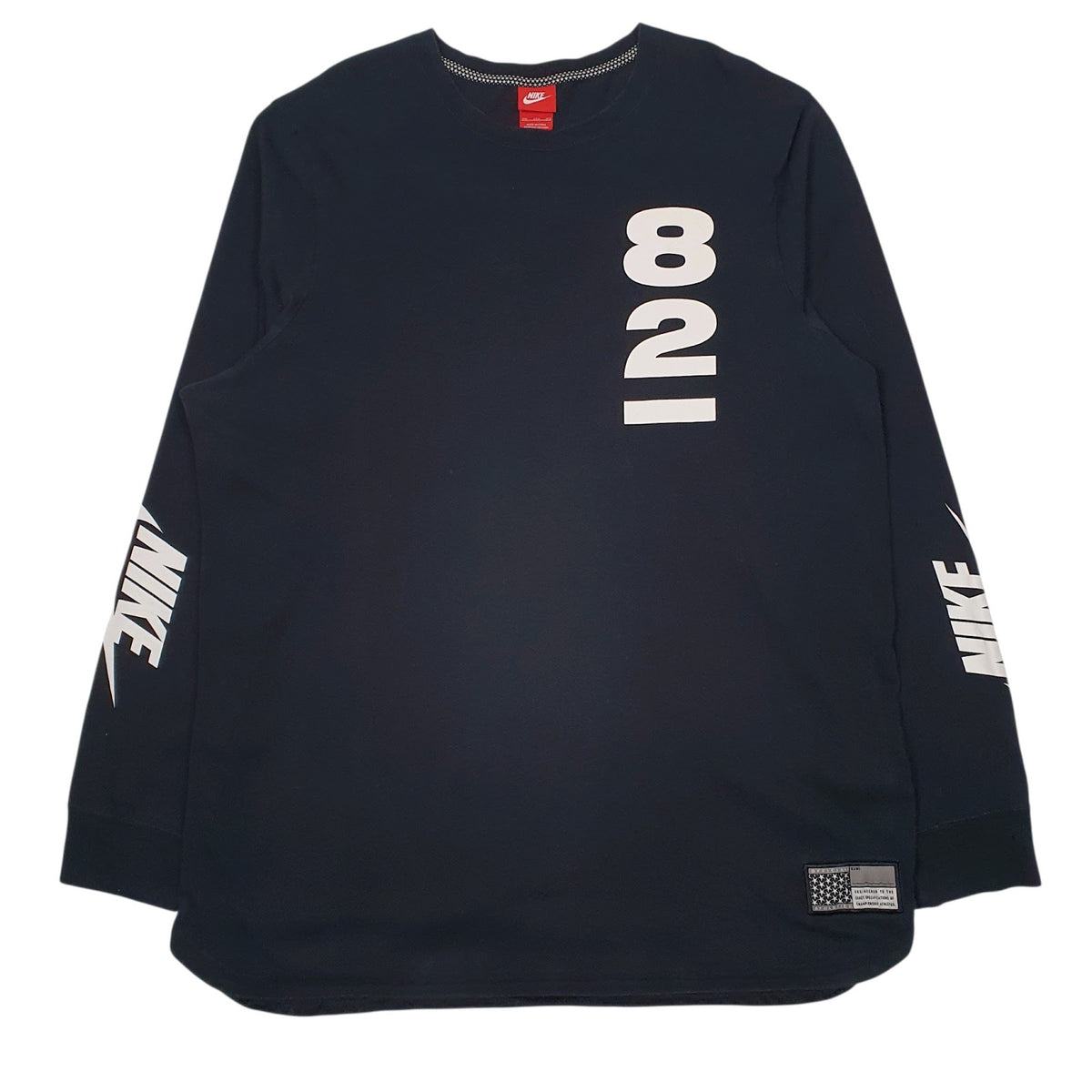 Mens Black Nike  Long Sleeve T Shirt