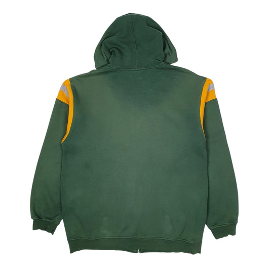 Mens Green NFL Green Bay Packers Hoodie Full Zip Jumper