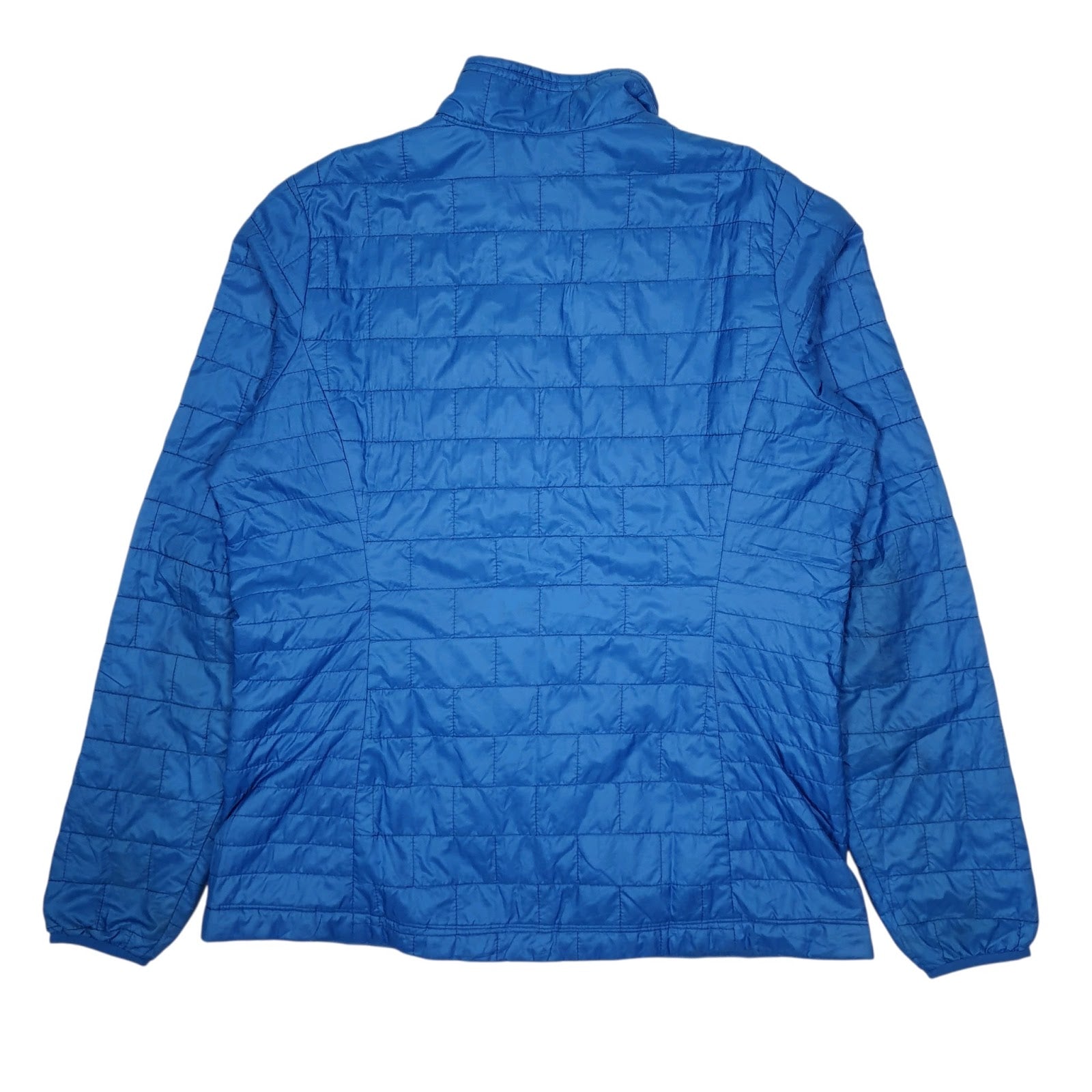 Womens Blue Patagonia Nano Puff Windbreaker Hoodie Coat