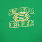 Mens Green Fruit Of The Loom Summerville Green Wave  T Shirt