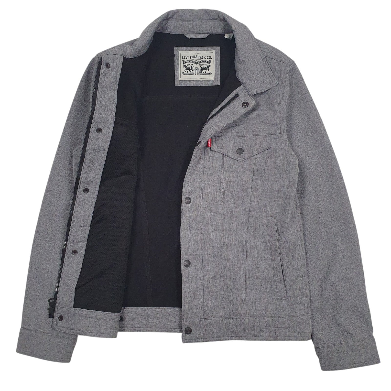 Mens Grey Levis   Coat