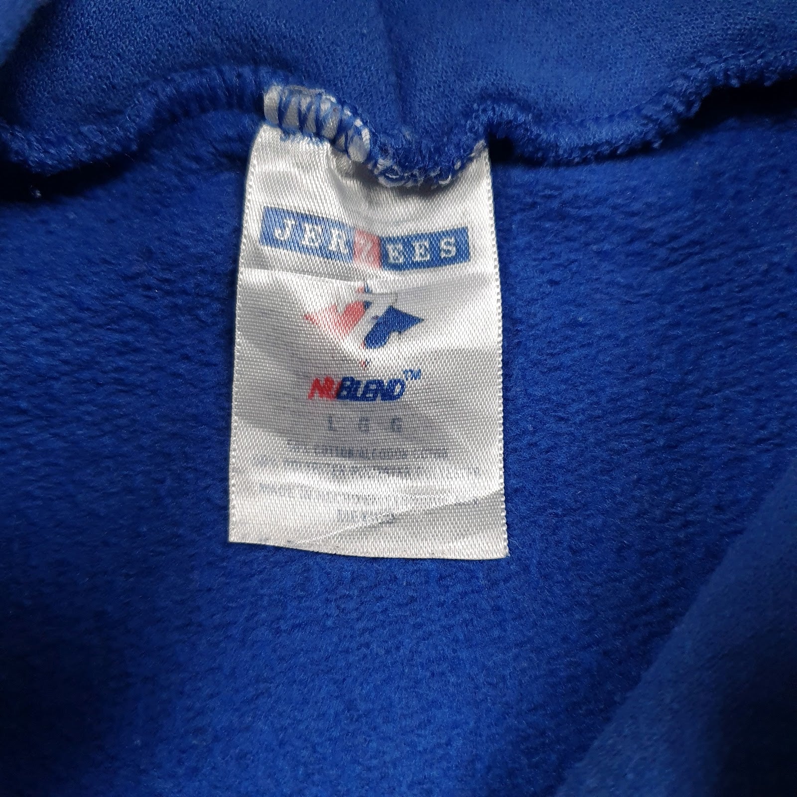Mens Blue Jerzees Fenton Tennis Hoodie Jumper