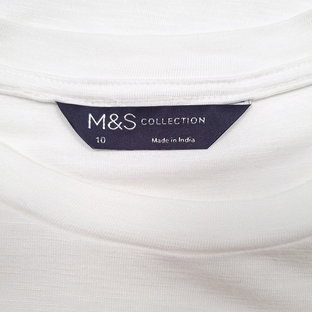 Womens White M&S Blouse  T Shirt