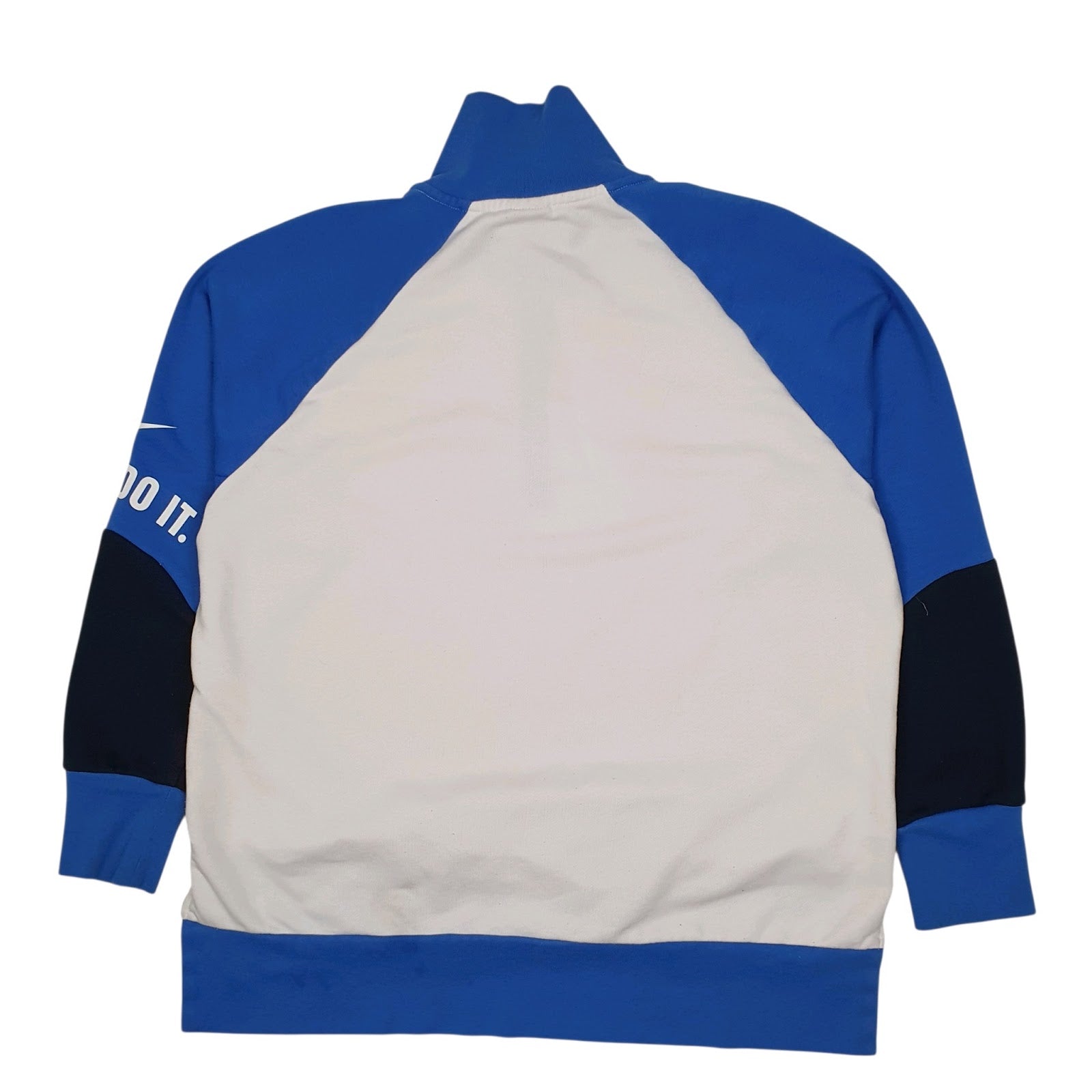 Womens White Nike  Quarter Zip Jumper