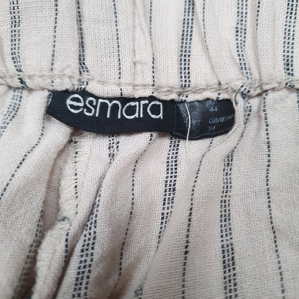 Womens Beige Omara Baggy  Trousers