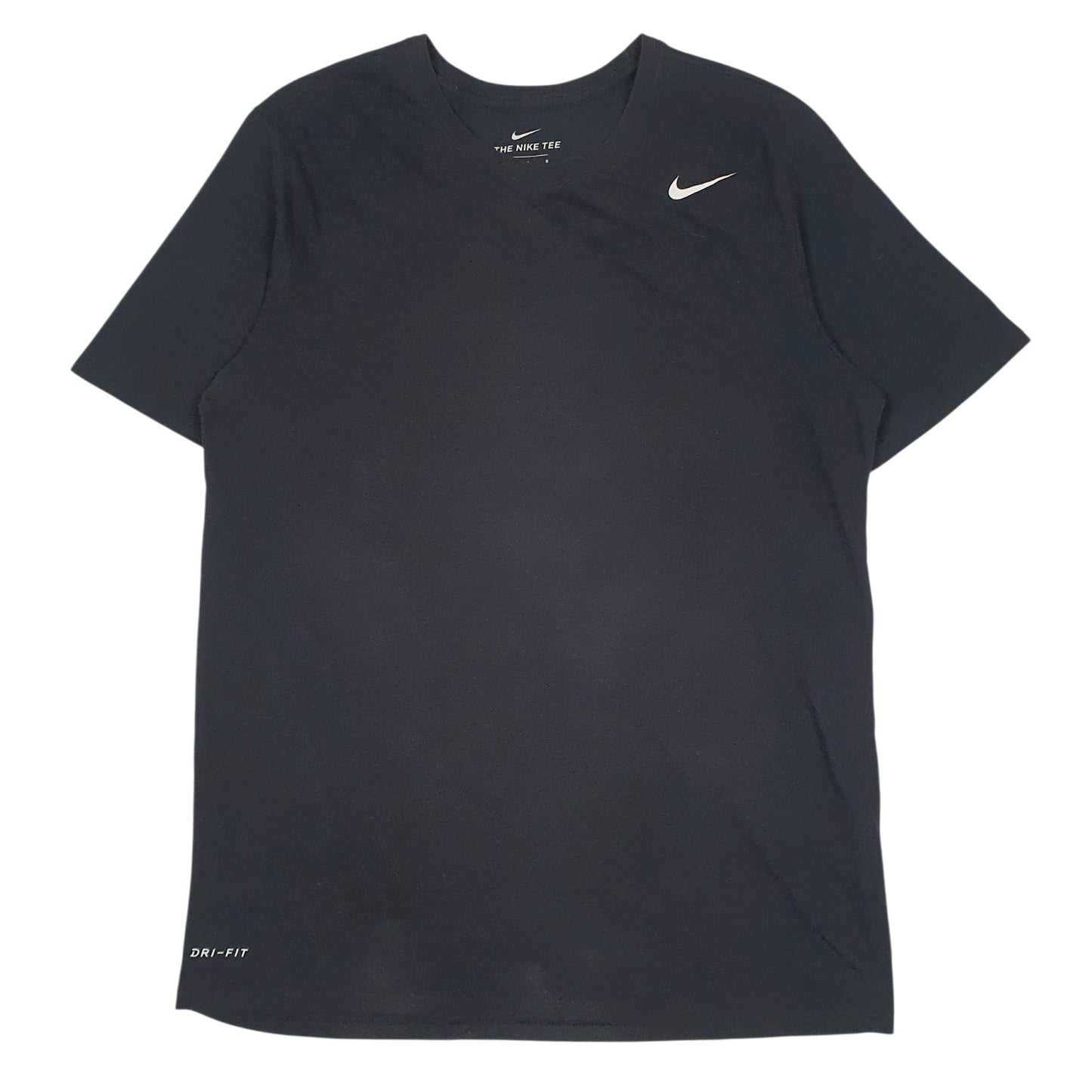 Mens Black Nike Dri-Fit Short Sleeve T Shirt