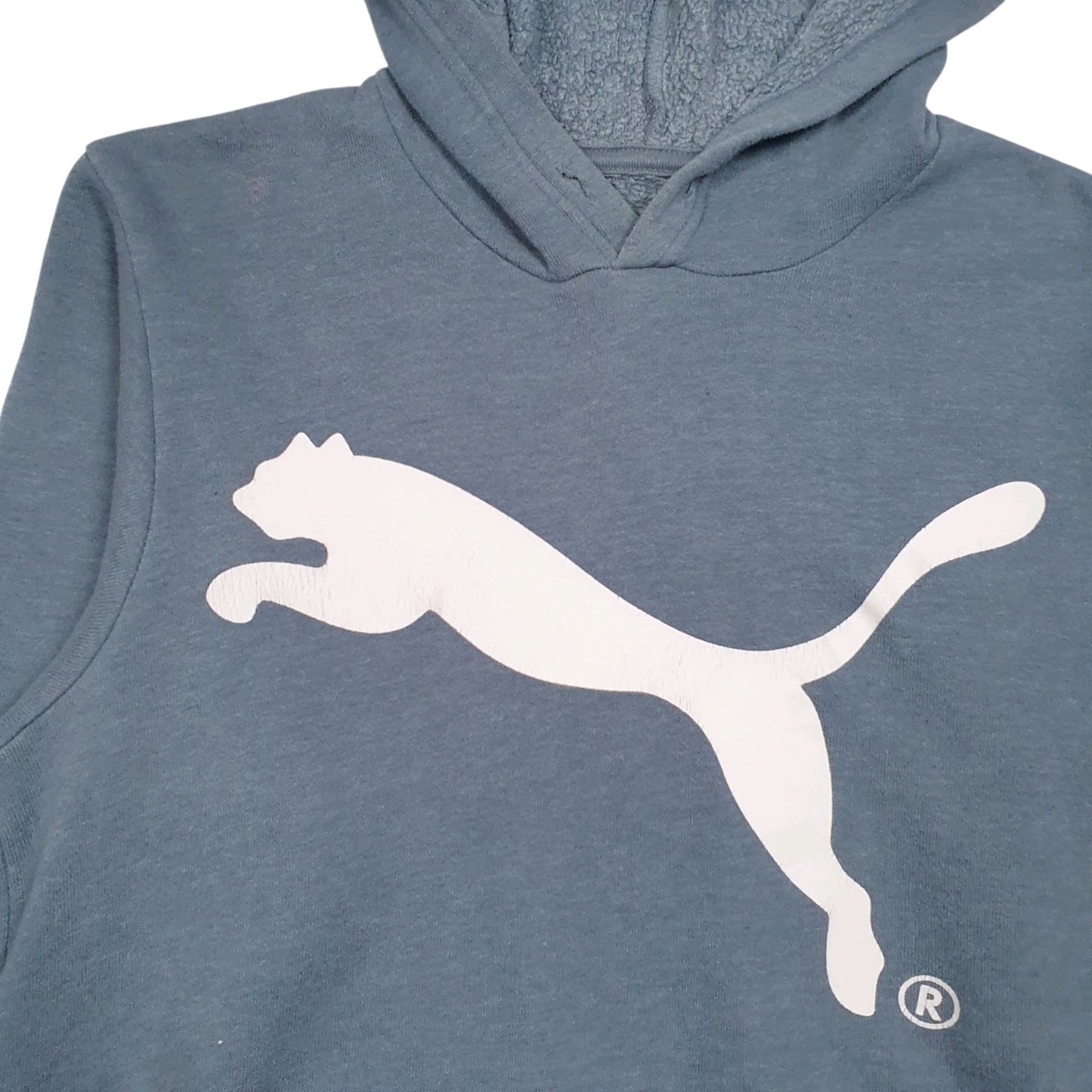 Mens Blue Puma  Hoodie Jumper