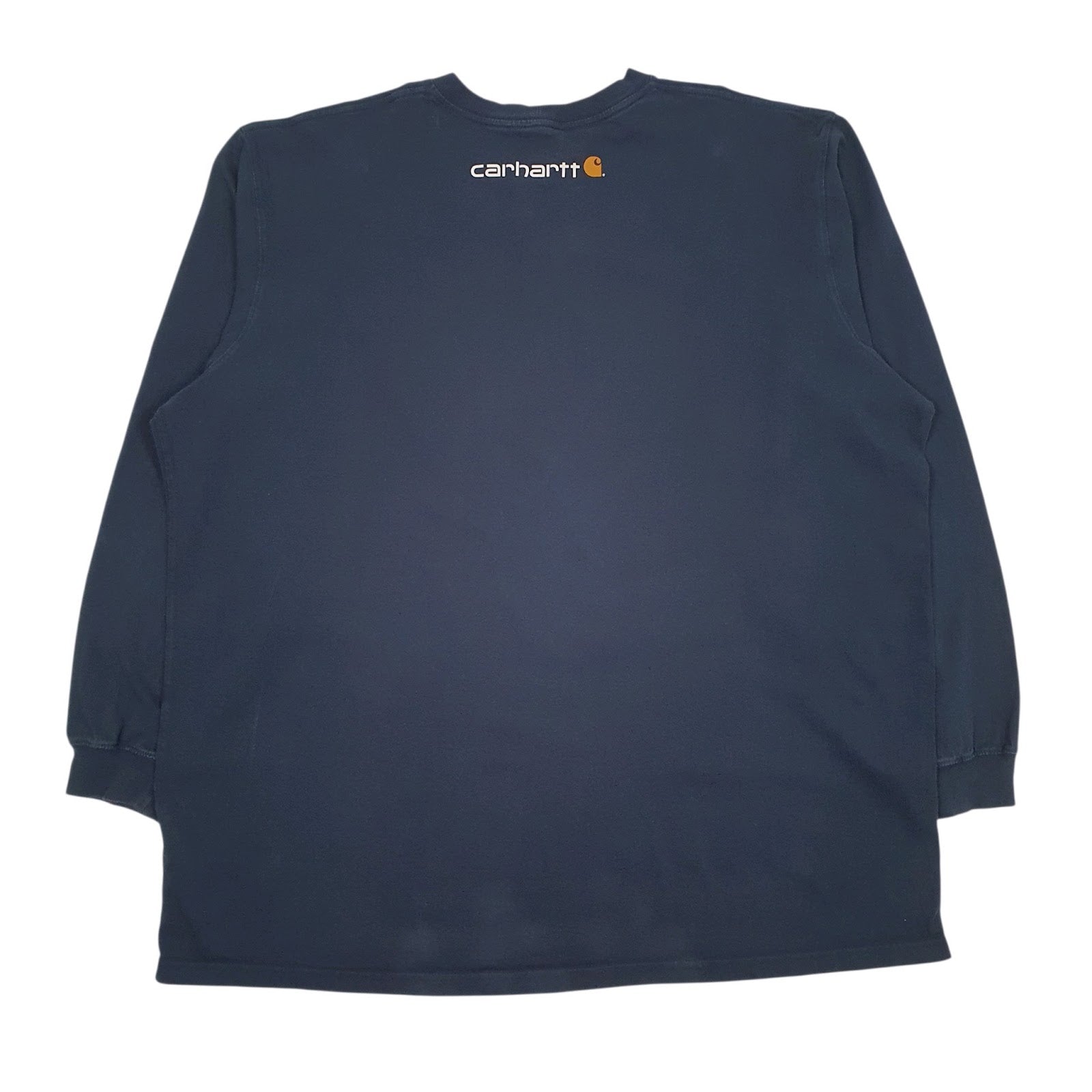 Mens Navy Carhartt Spellout  T Shirt