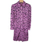 Womens Pink Luisa Pagnoli Button Front Vintage Made In Italy Long Sleeve Dress