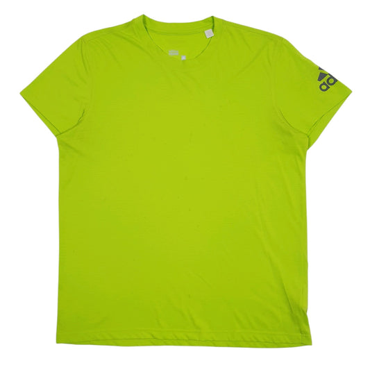 Mens Green Adidas Climalite Short Sleeve T Shirt