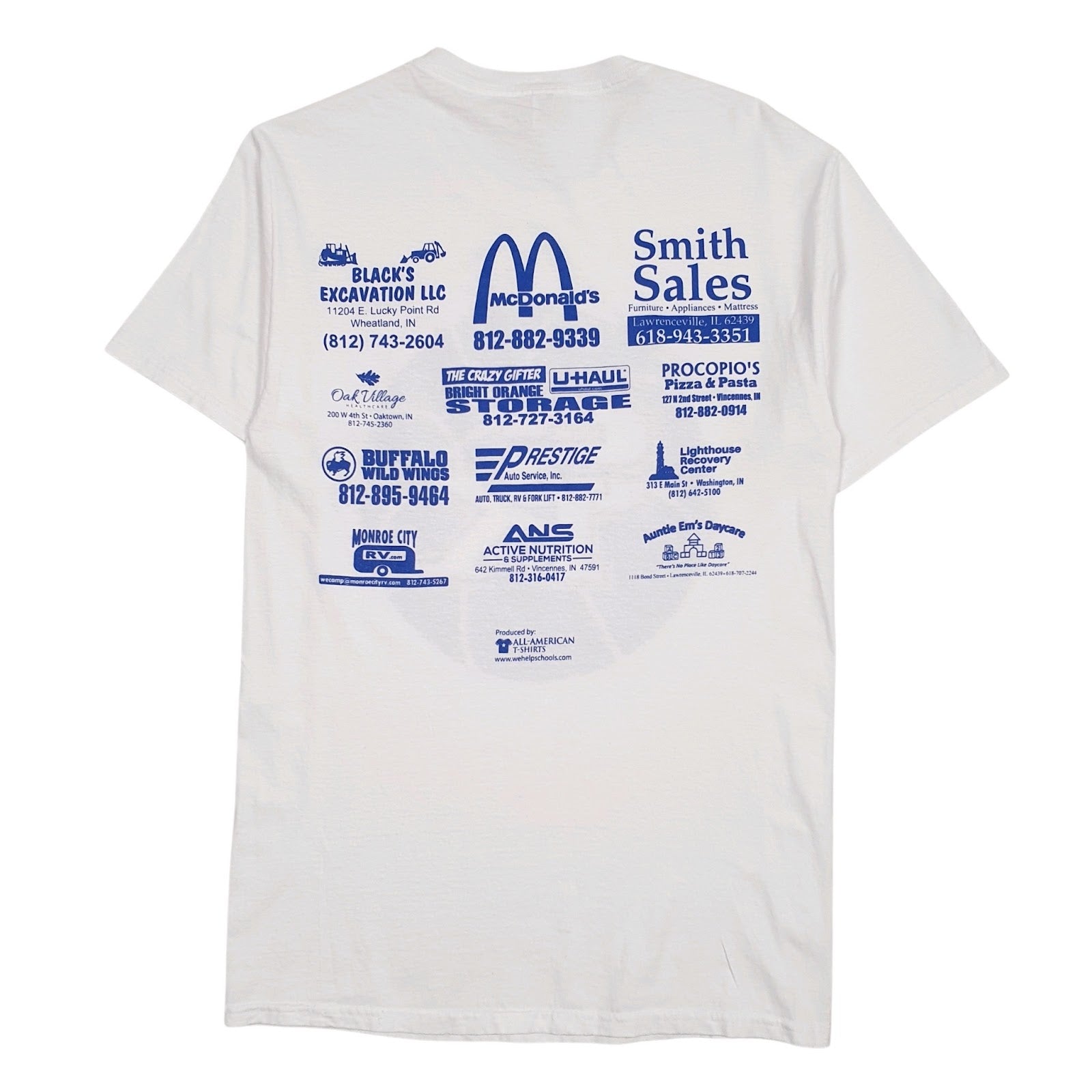 Mens White Fruit Of The Loom   T Shirt