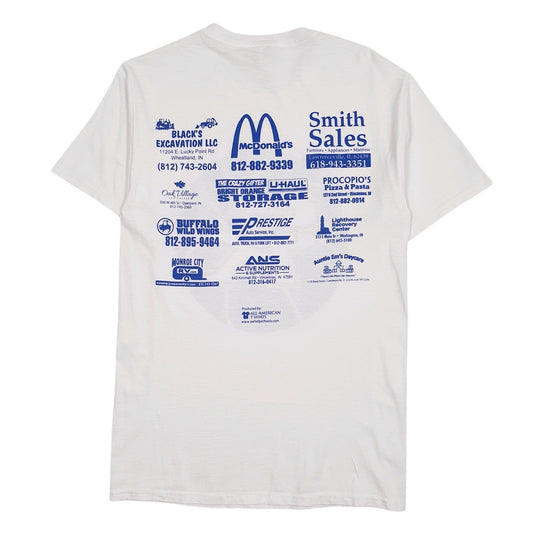 Mens White Fruit Of The Loom   T Shirt