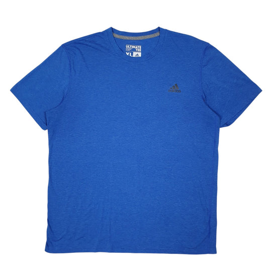 Mens Blue Adidas  Short Sleeve T Shirt