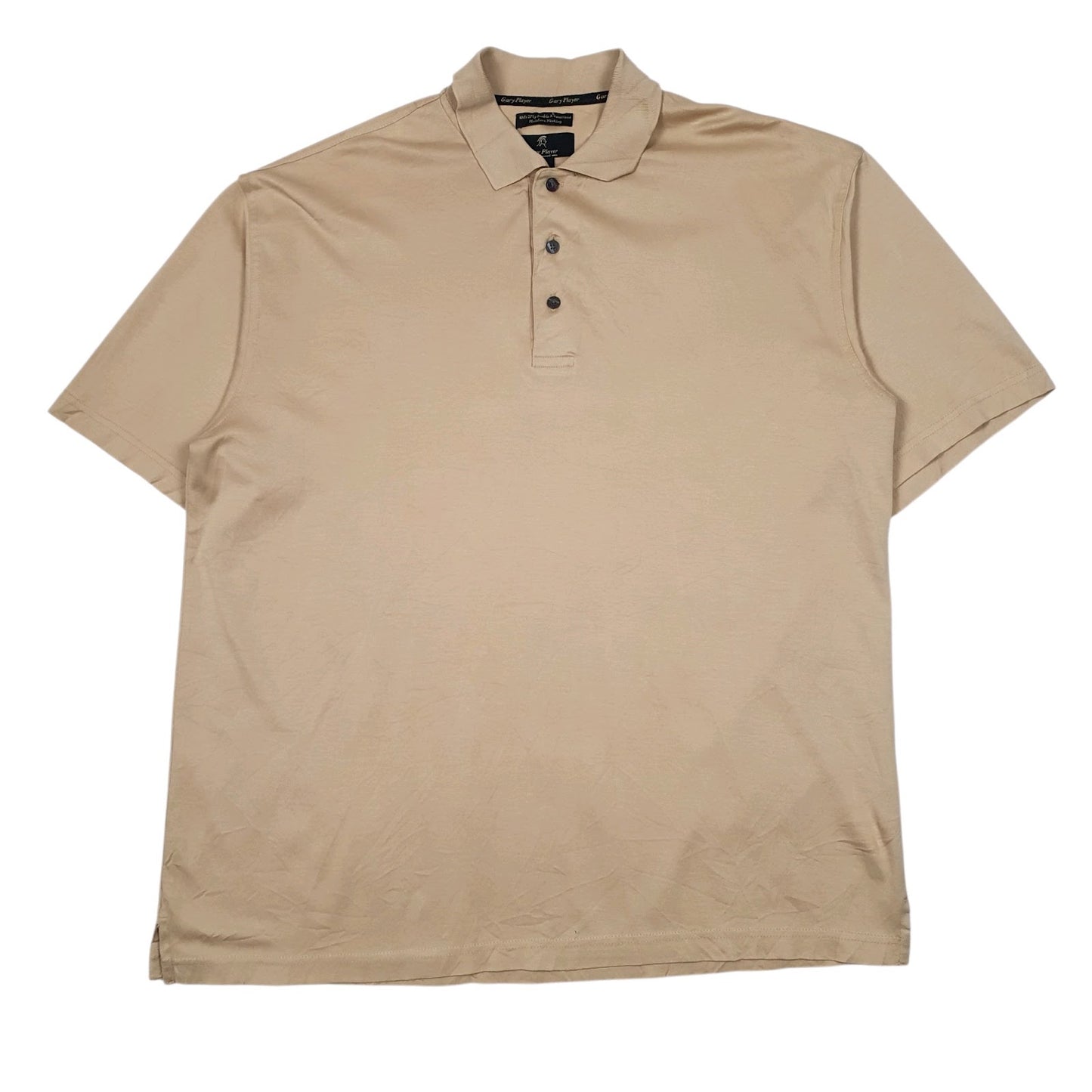 Mens Brown Gary Player  Short Sleeve Polo Shirt