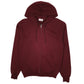 Mens Burgundy Champion Hoodie Full Zip Jumper