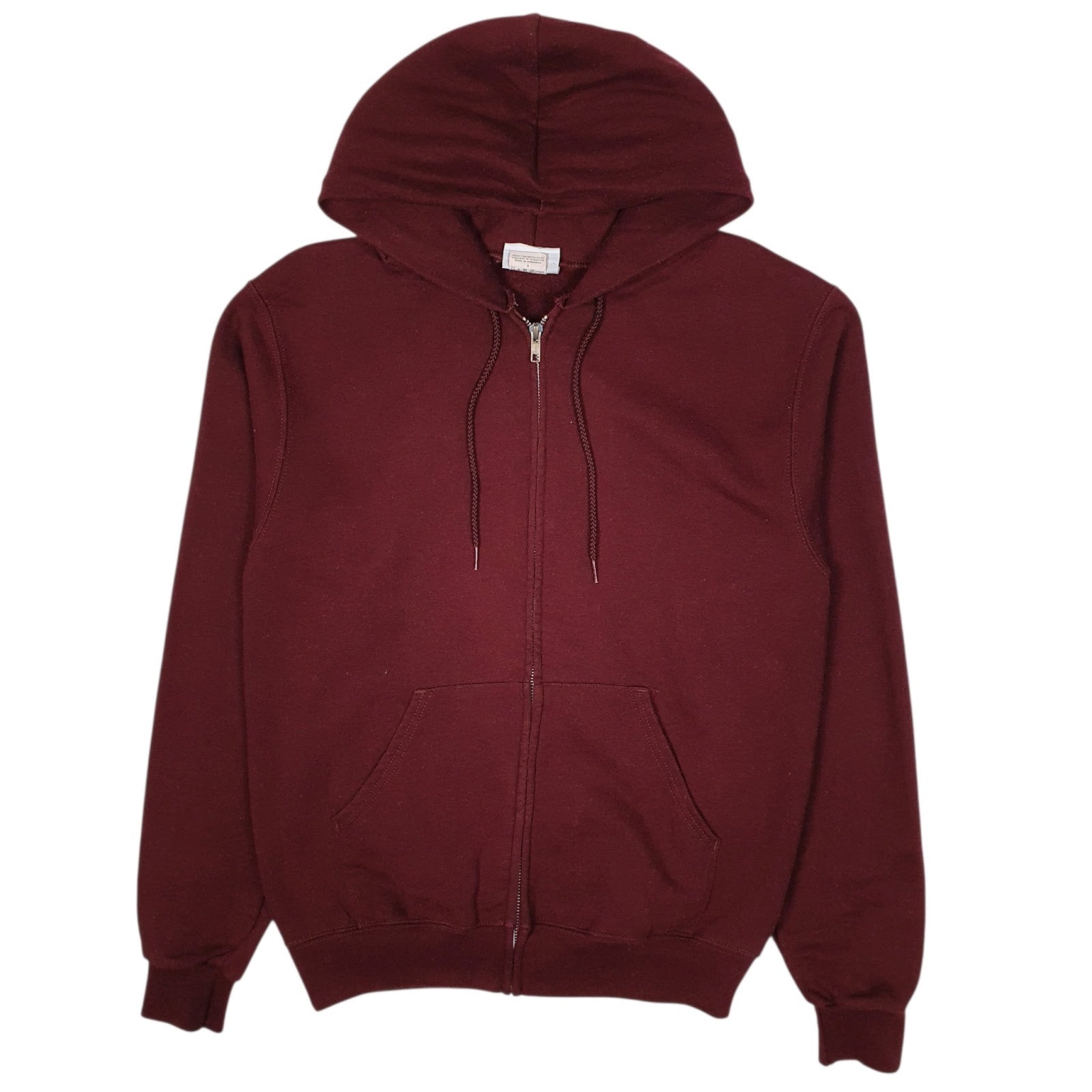 Mens Burgundy Champion Hoodie Full Zip Jumper